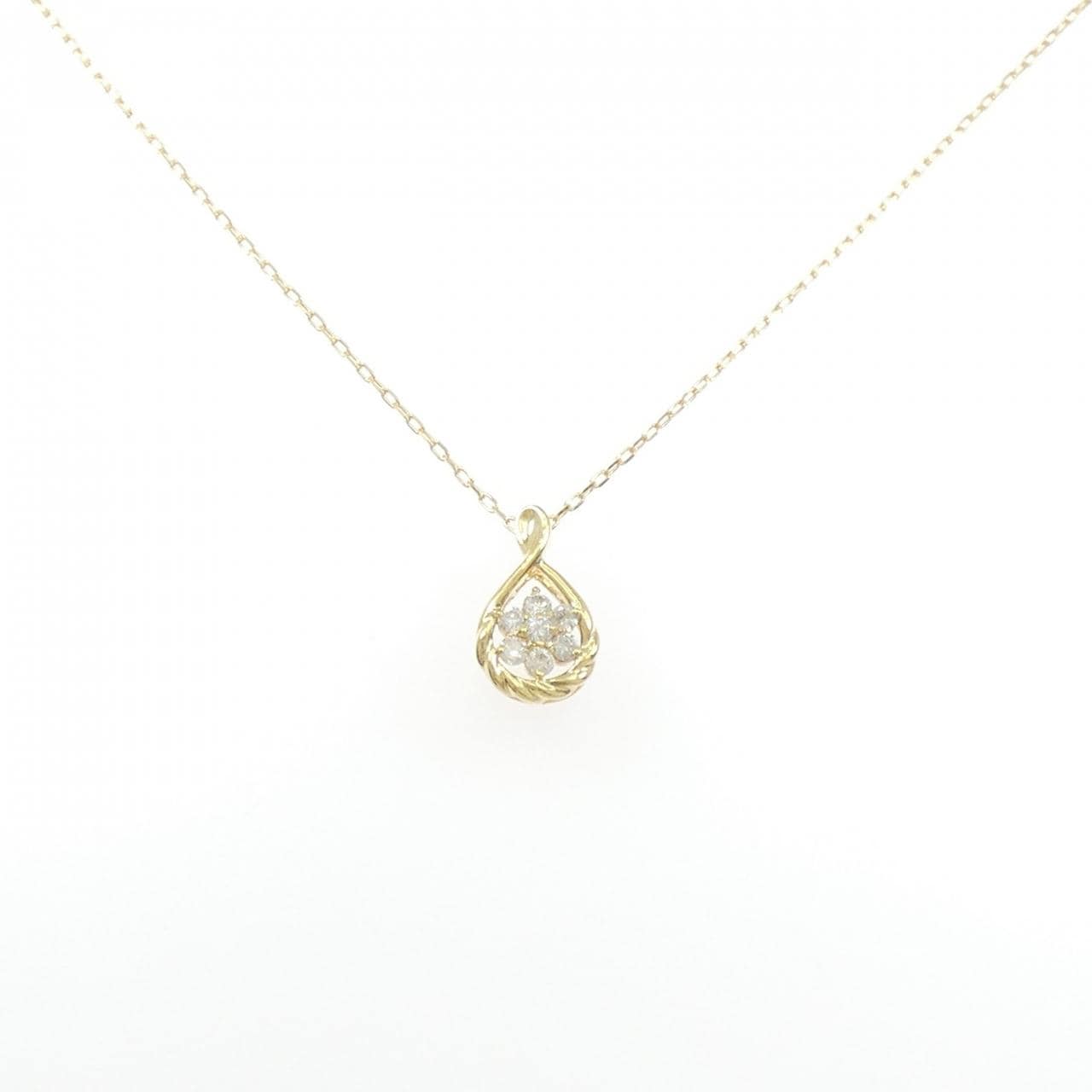 K18YG ダイヤモンド ネックレス 0.2CT