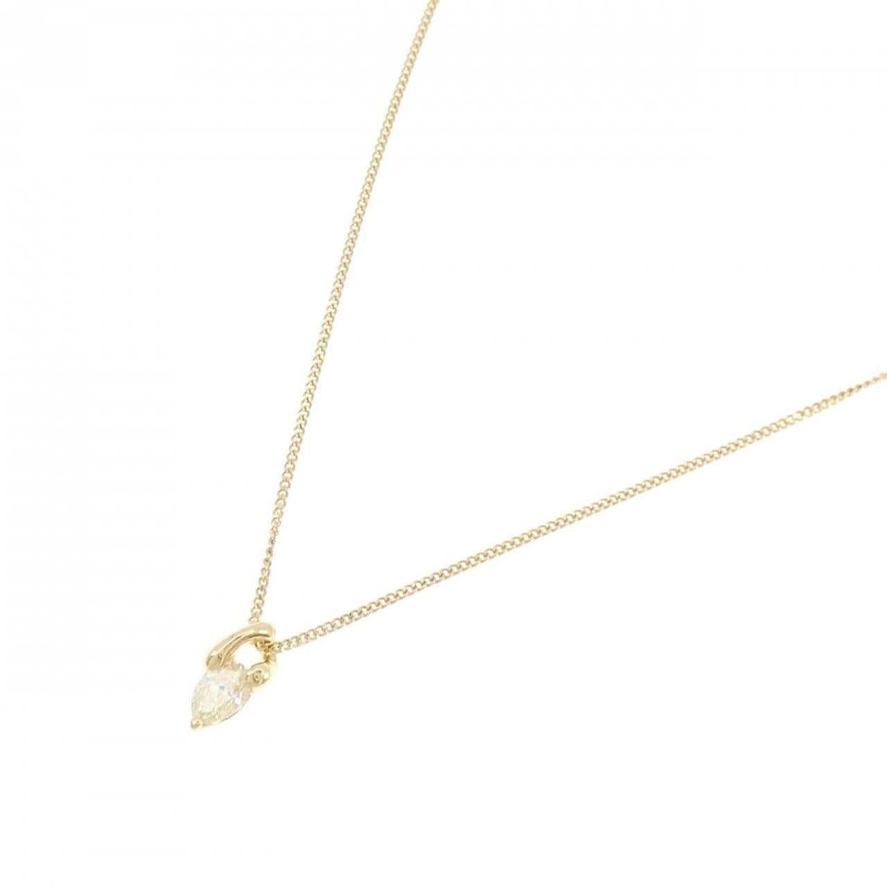 K18YG ダイヤモンド ネックレス 0.38CT
