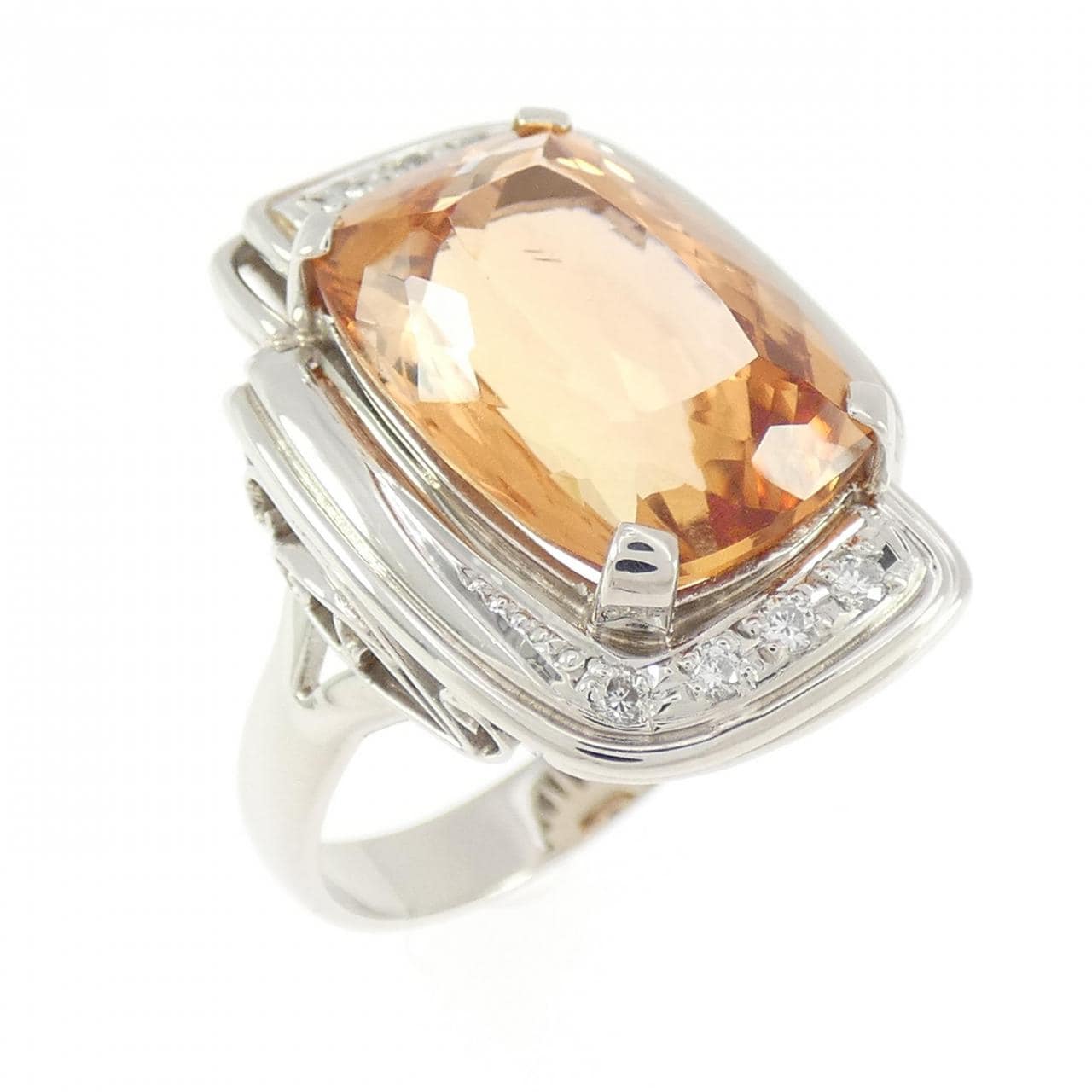 PT900 インペリアルトパーズ リング 8.77CT