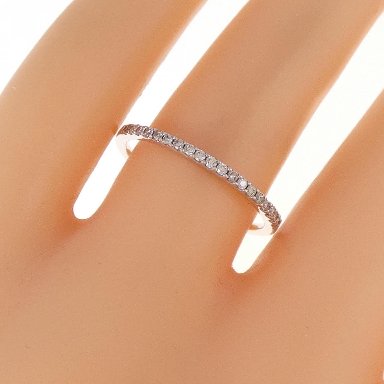 K18WG ダイヤモンド リング 0.13CT