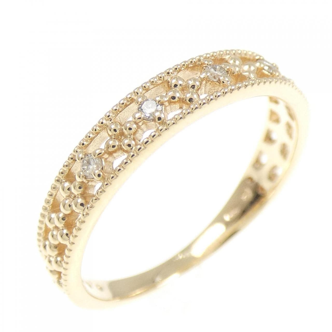 クミキョク K10YG リング 0.05CT