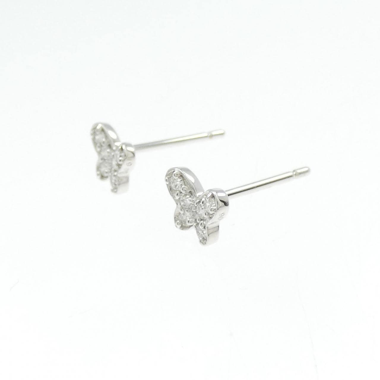 ポンテヴェキオ バタフライ ダイヤモンド ピアス 0.12CT