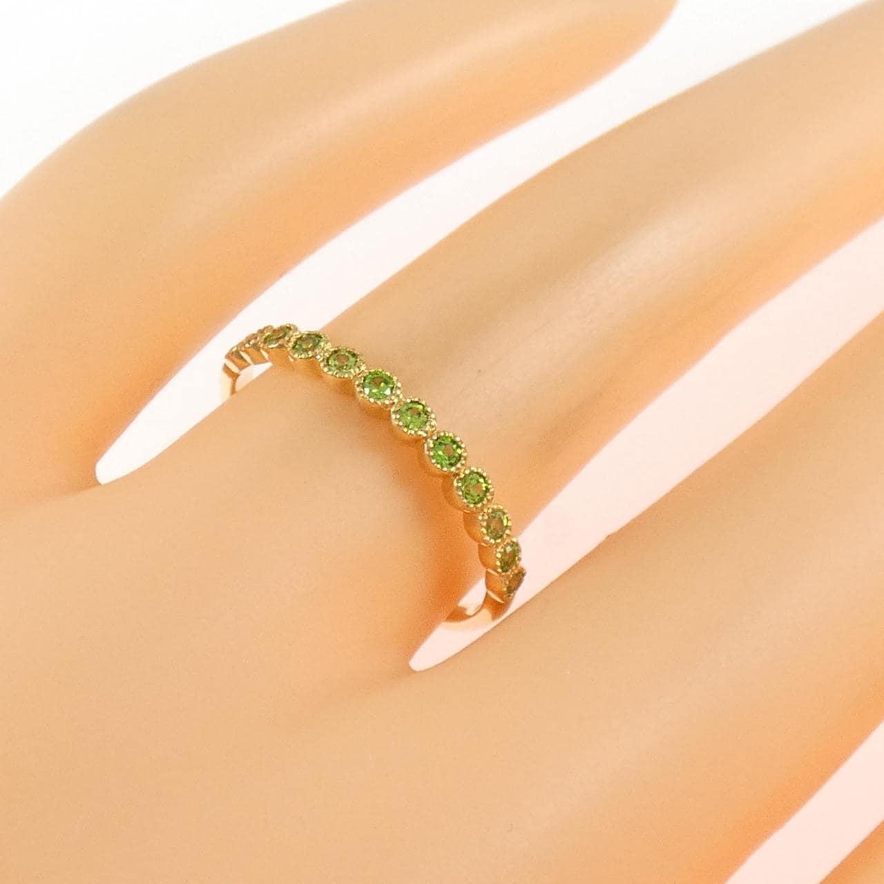 K18YG デマントイドガーネット リング