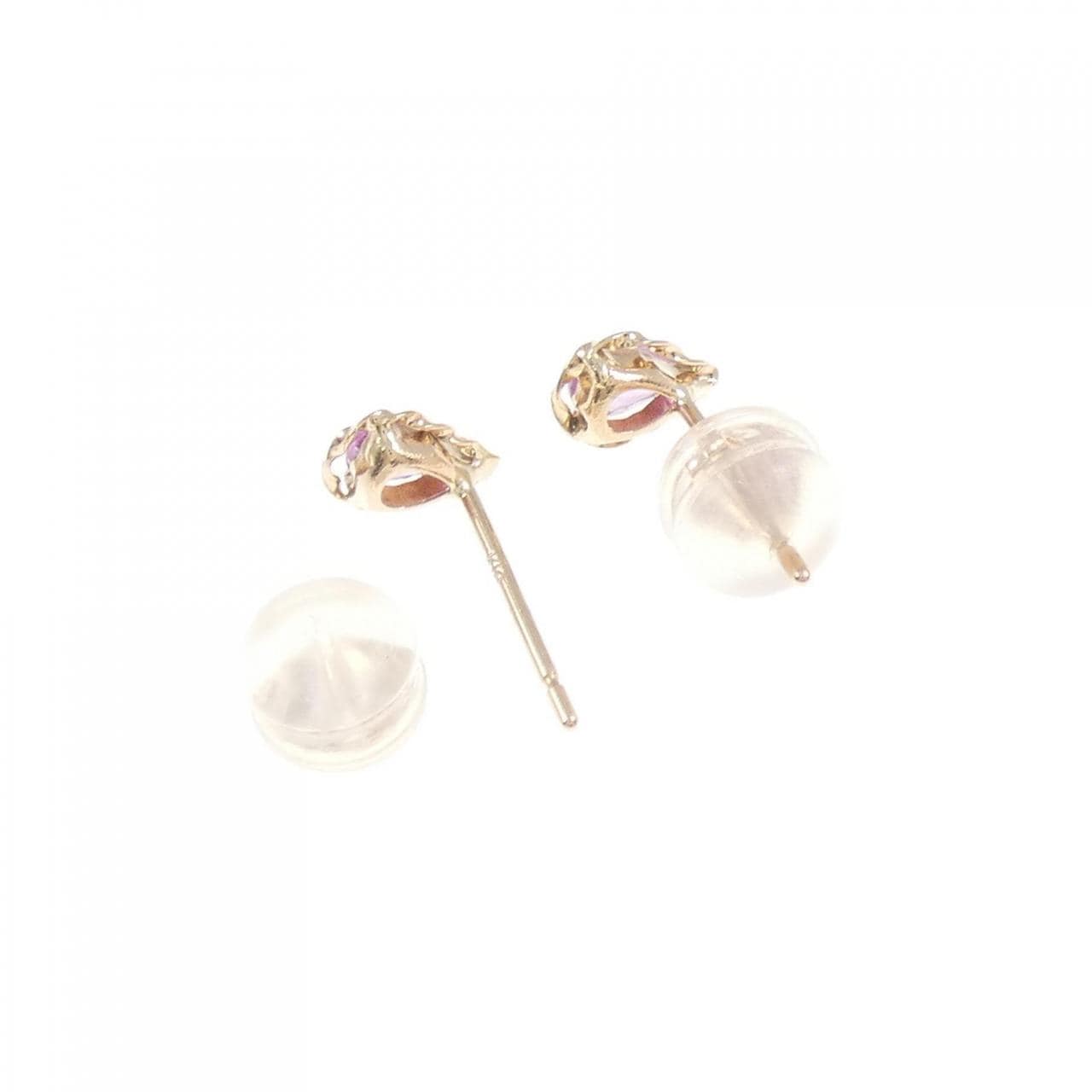 K18PG サファイヤ ピアス 0.26CT