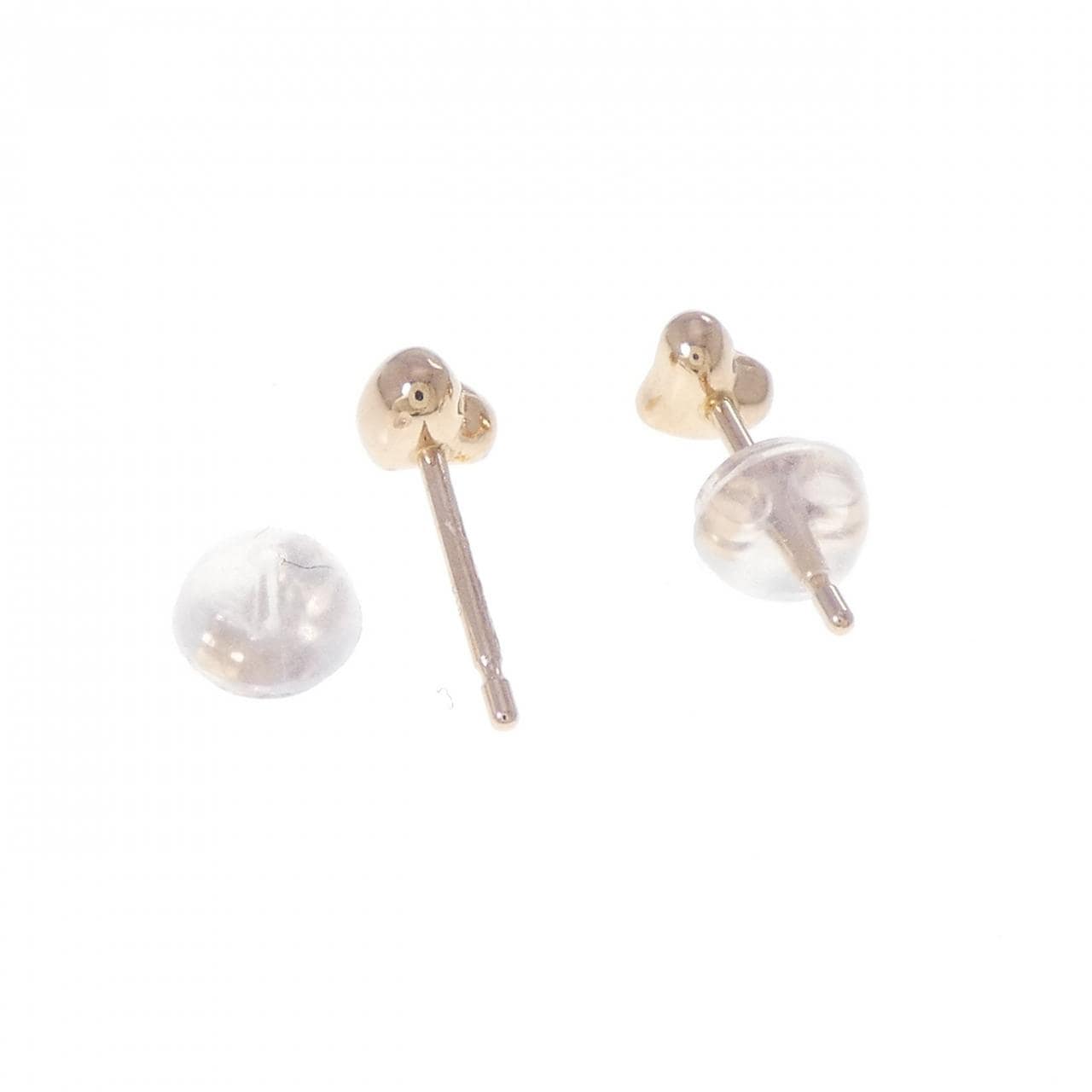 K18PG ハート ピアス