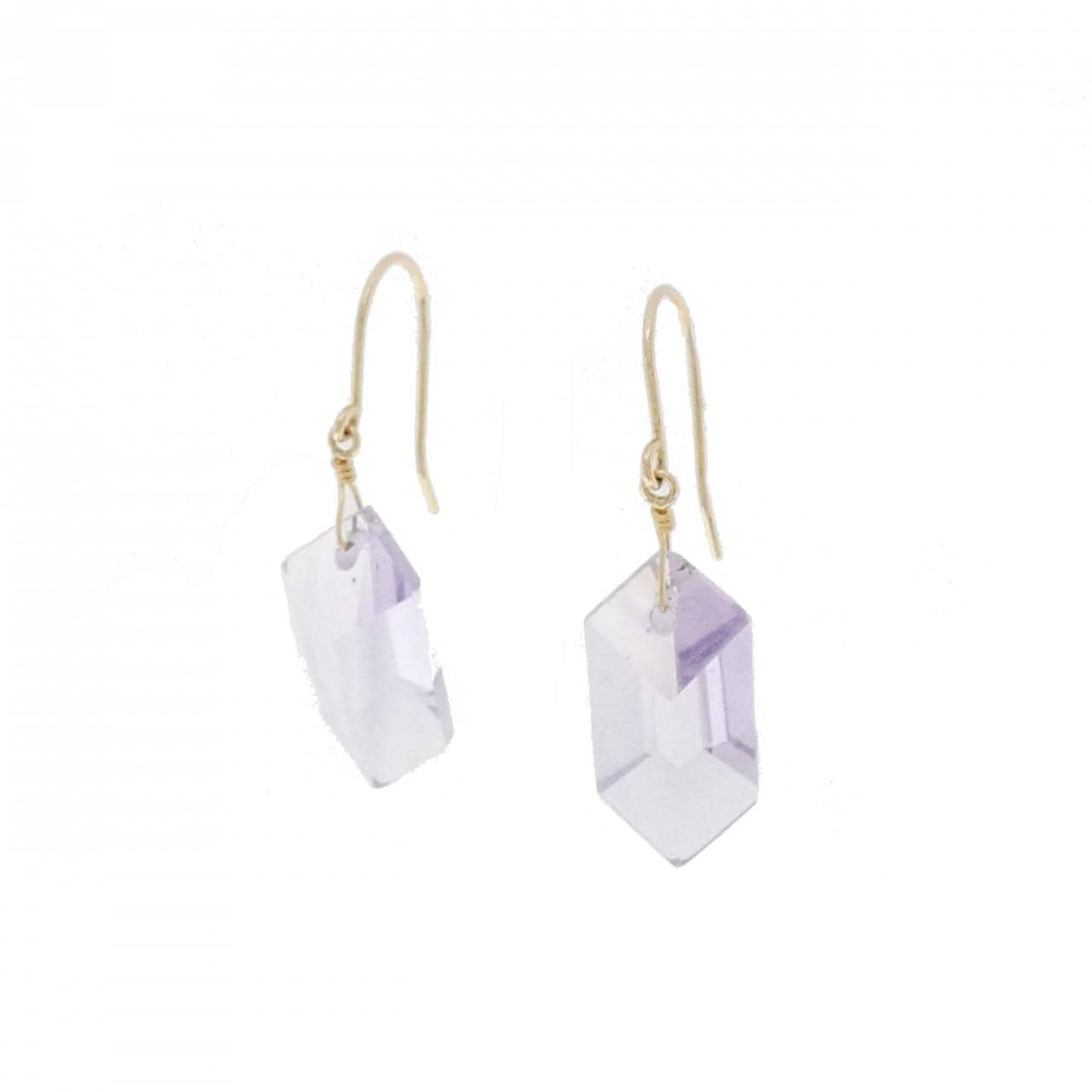 [BRAND NEW] K18YG amethyst earrings