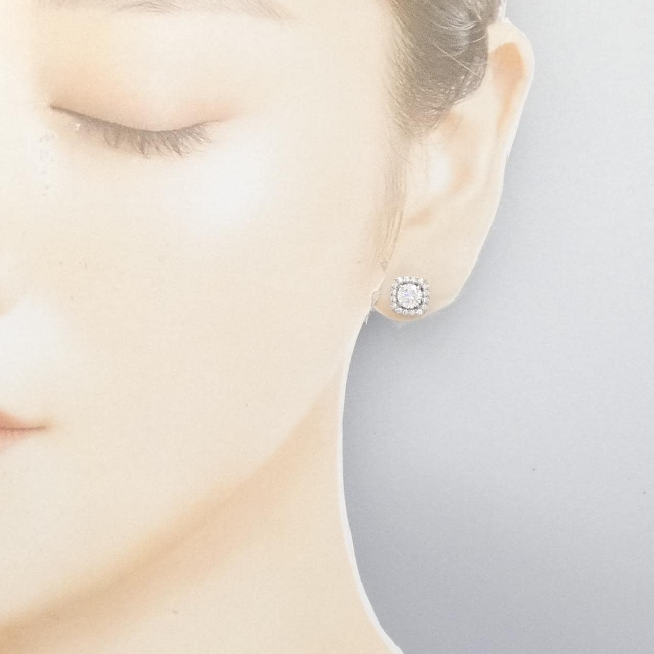 【リメイク】PT900/ST ダイヤモンド ピアス 0.523CT 0.544CT D SI1 VG