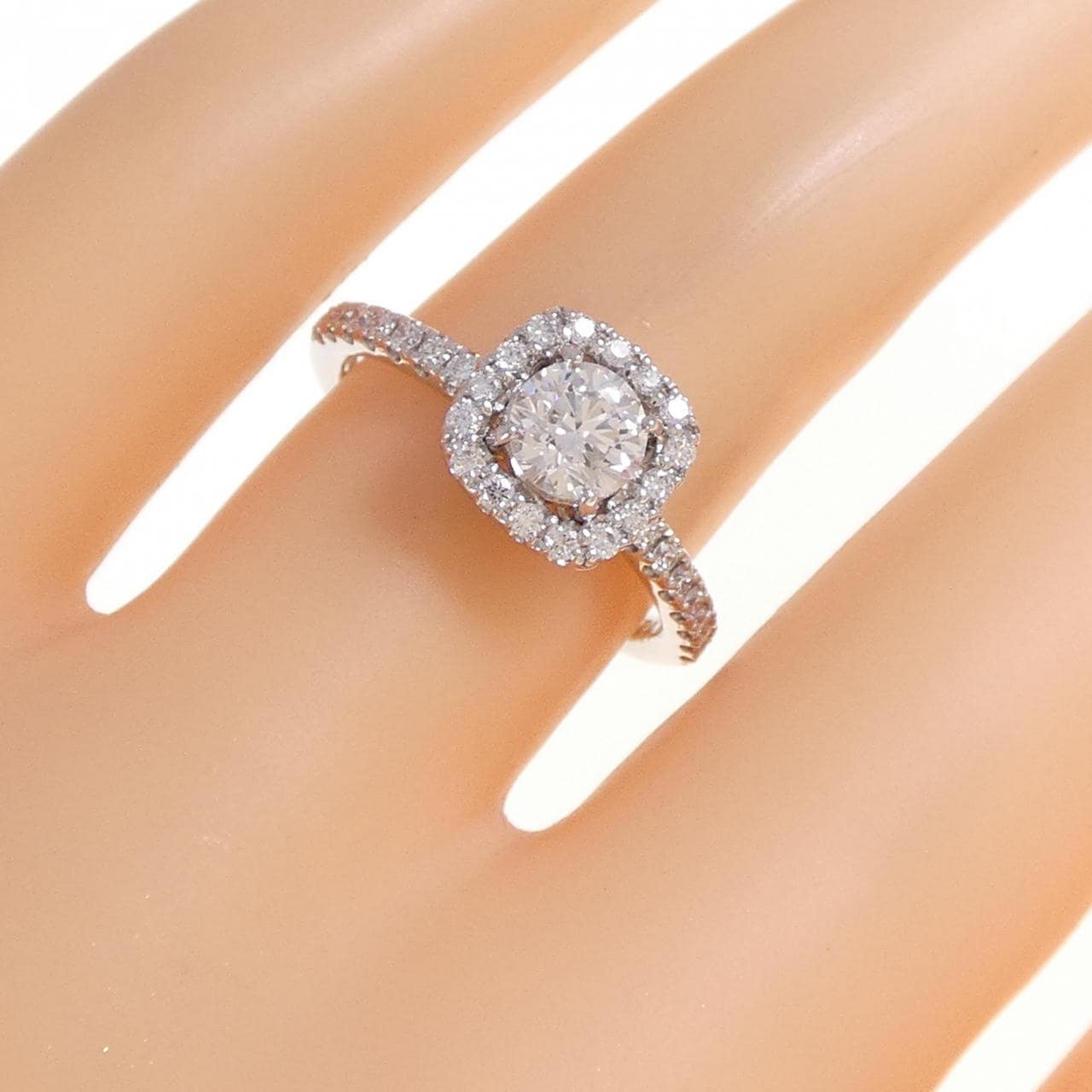 【リメイク】PT900 ダイヤモンド リング 0.507CT E SI1 Good