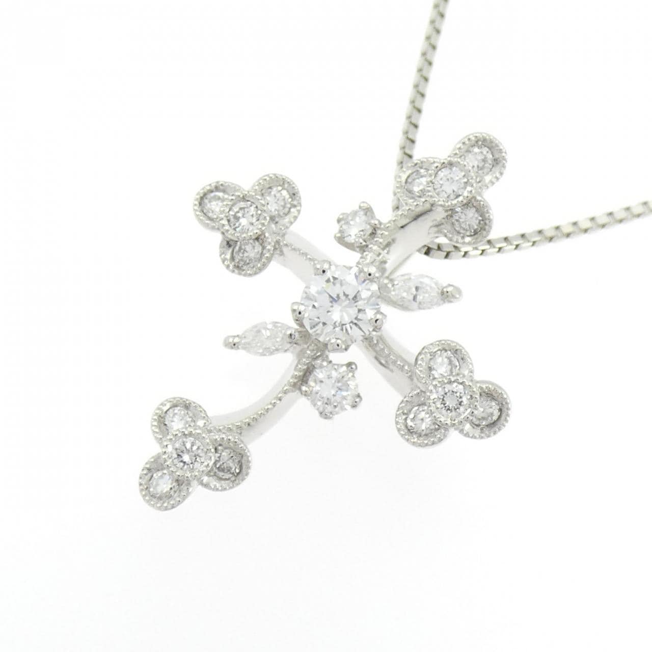 PT900/PT850 ダイヤモンド ネックレス 0.52CT