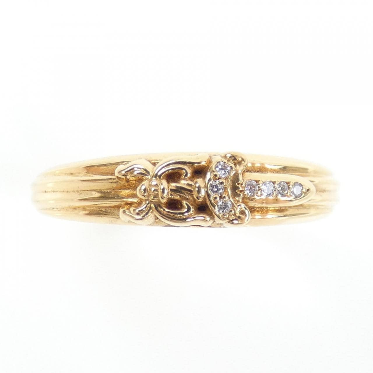 クロムハーツ CHROME HEARTS BABY CLSC DAGGER DMND PAVE 207146021GLD RING