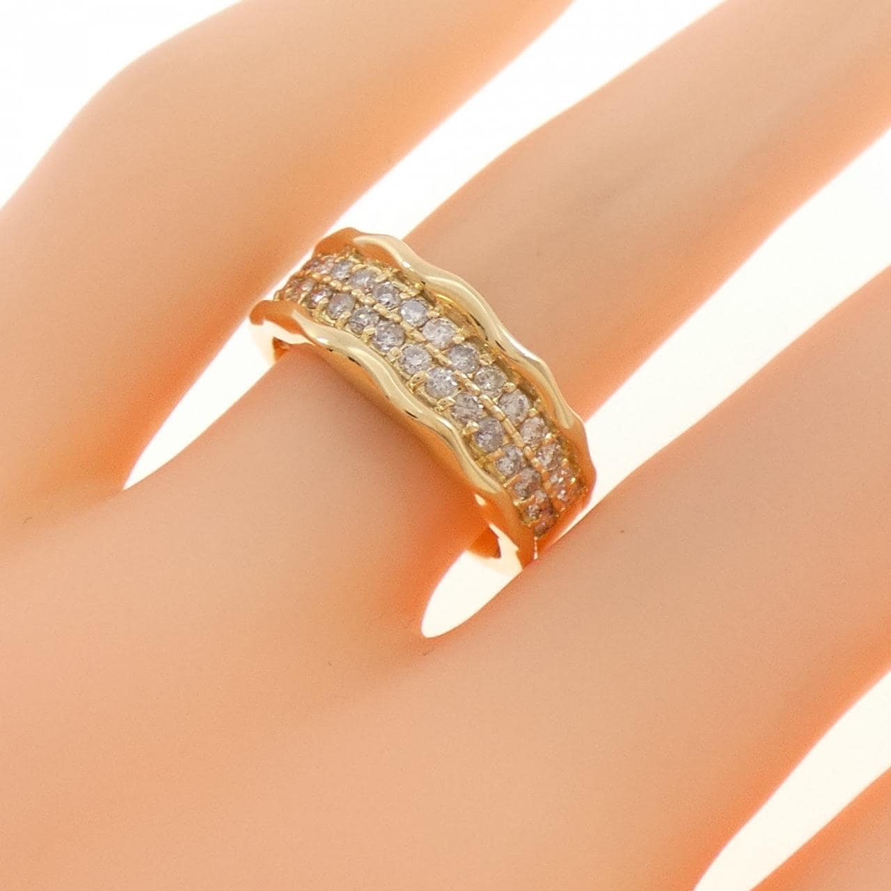 K18YG ダイヤモンド リング 0.50CT