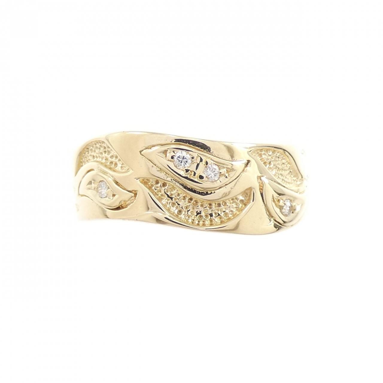 K18YG ダイヤモンド リング 0.03CT