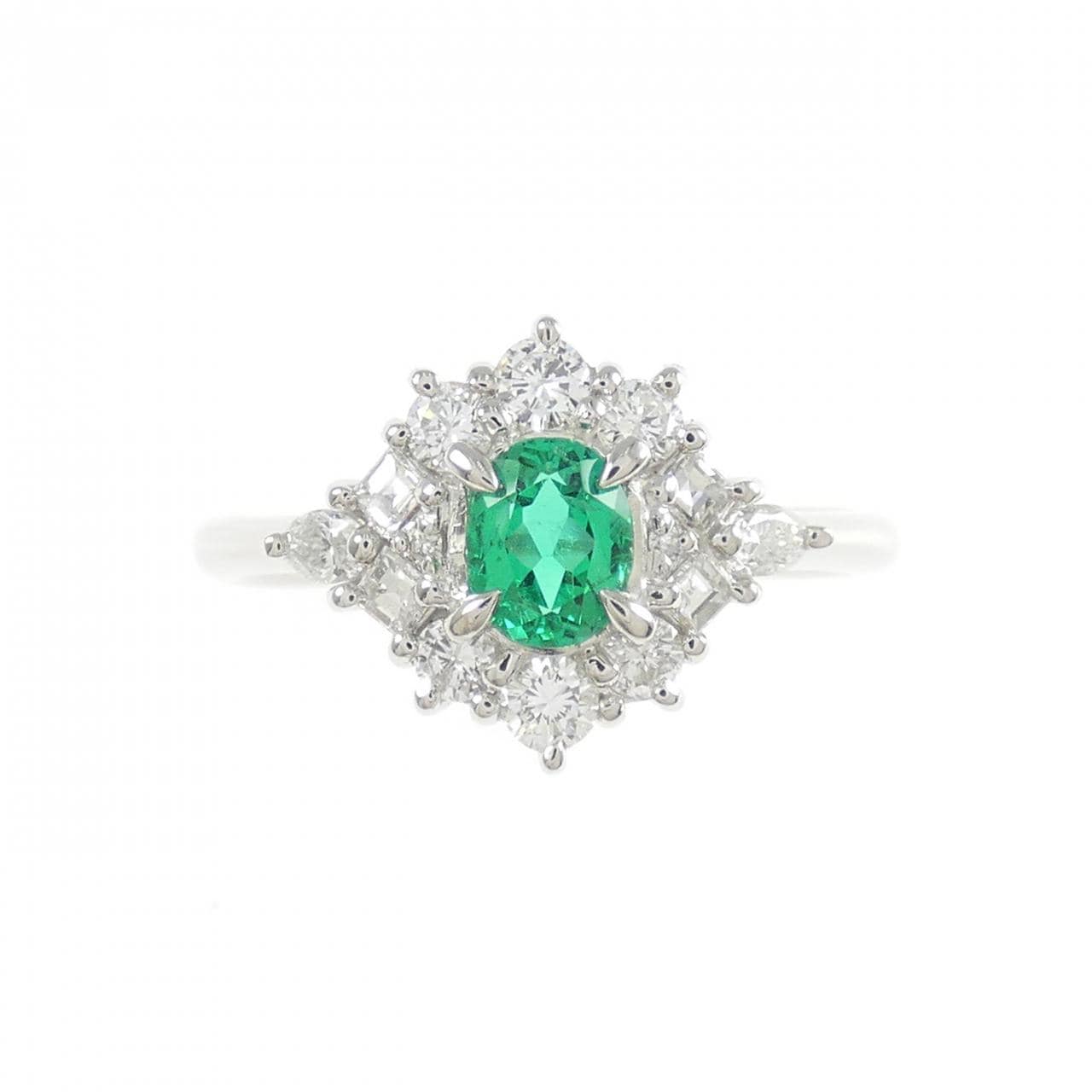 PT900 エメラルド リング 0.30CT