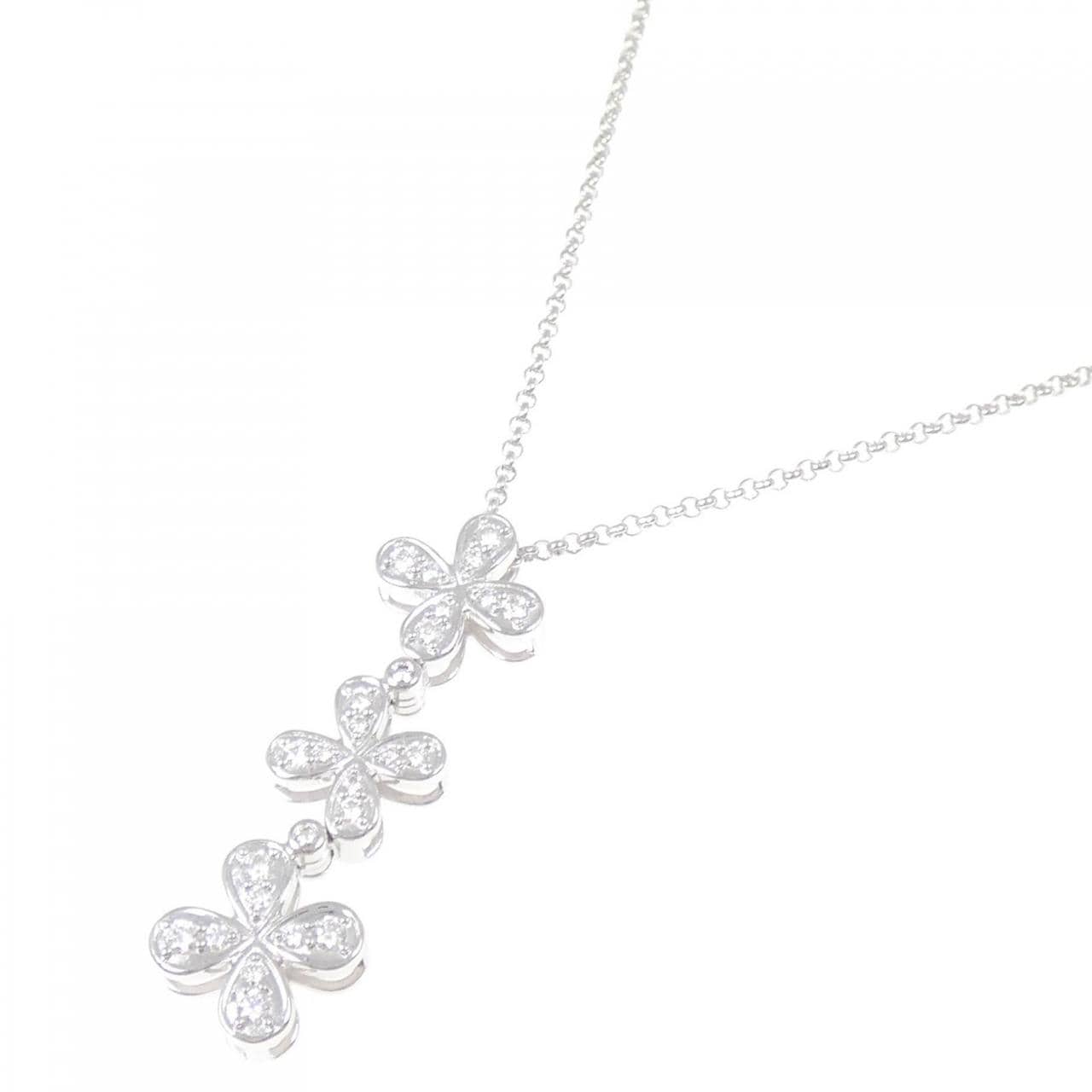 タサキ フラワーダイヤモンド ネックレス 0.45CT