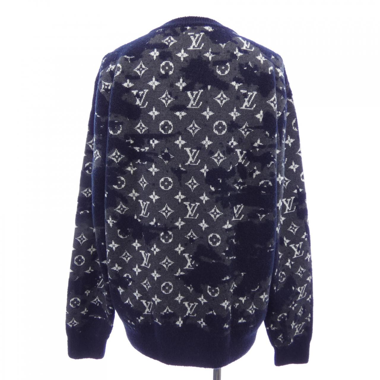 ルイヴィトン LOUIS VUITTON ディストレストモノグラムクルーネック HKN03WZMB ニット