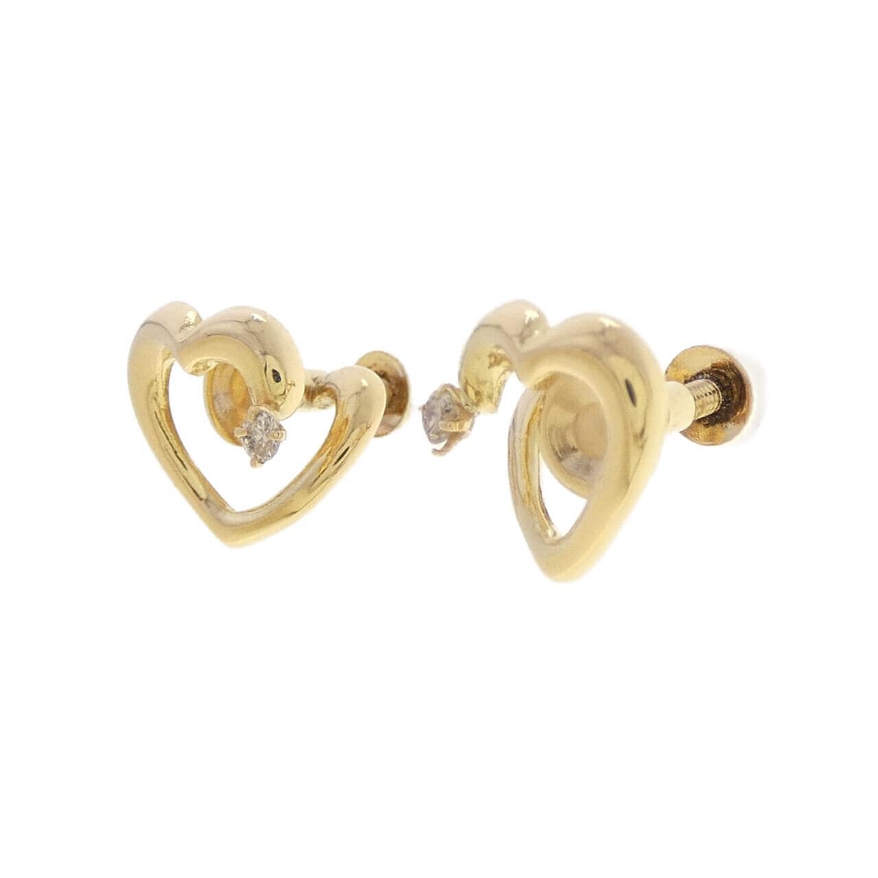 K18YG ダイヤモンド イヤリング 0.06CT
