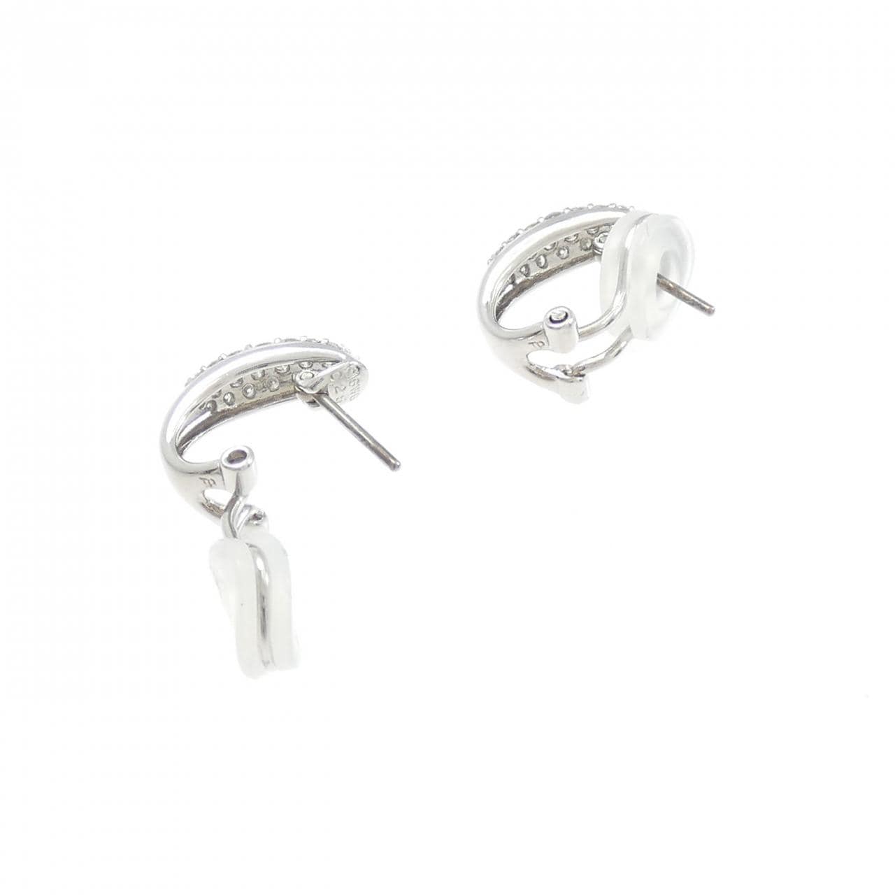 K18WG ダイヤモンド ピアス 0.50CT