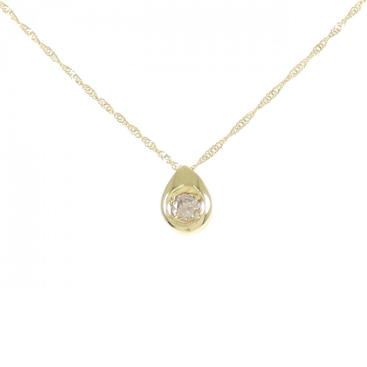 K18YG ダイヤモンド ネックレス 0.20CT