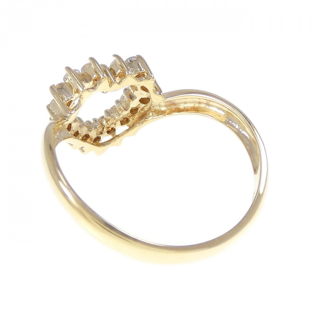 K18YG ハート ダイヤモンド リング 0.25CT