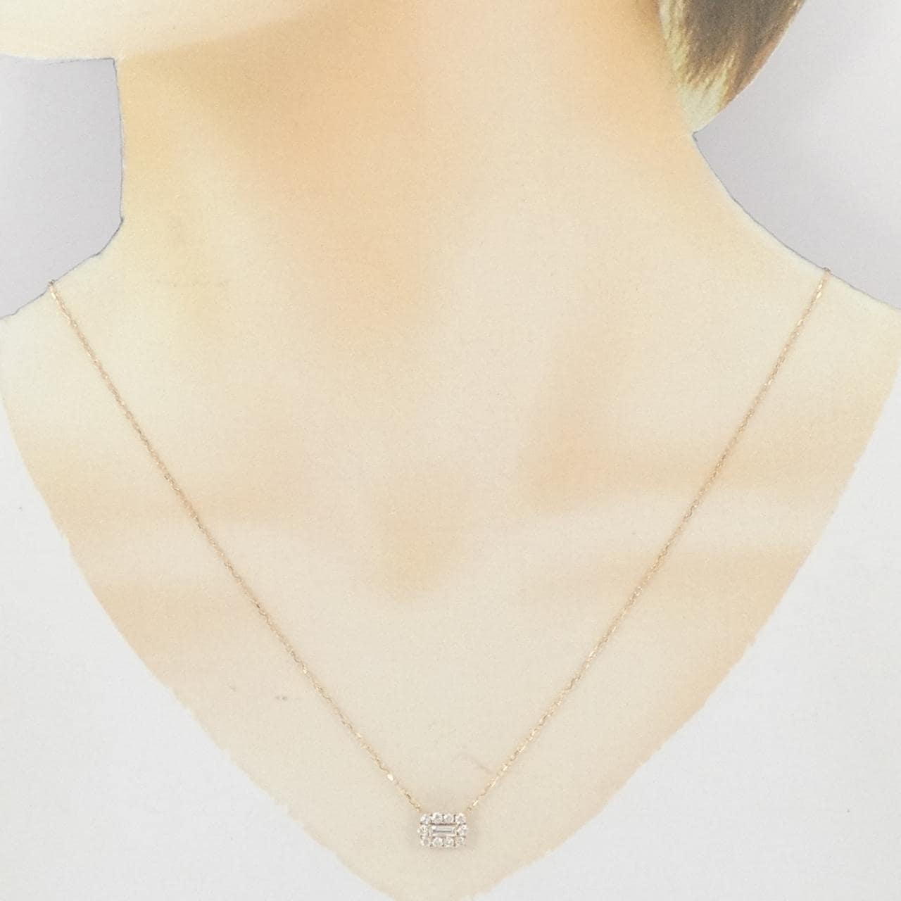 K18PG ダイヤモンド ネックレス 0.133CT