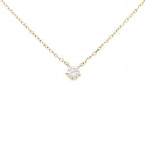 K18YG ソリティア ダイヤモンド ネックレス 0.39CT