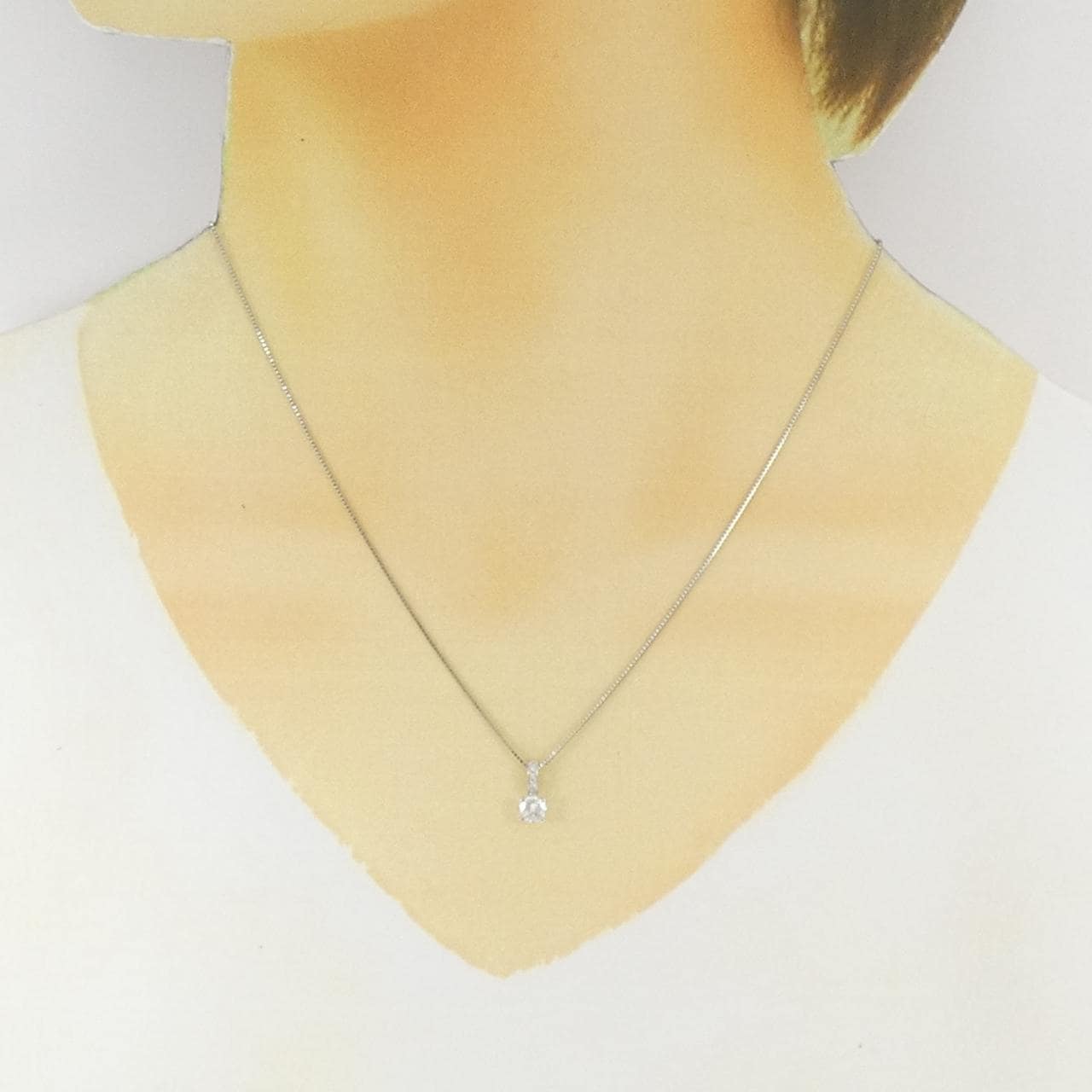 PT900/PT850 ダイヤモンド ネックレス 0.31CT