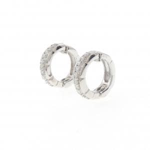 K18WG ダイヤモンド イヤリング 0.28CT