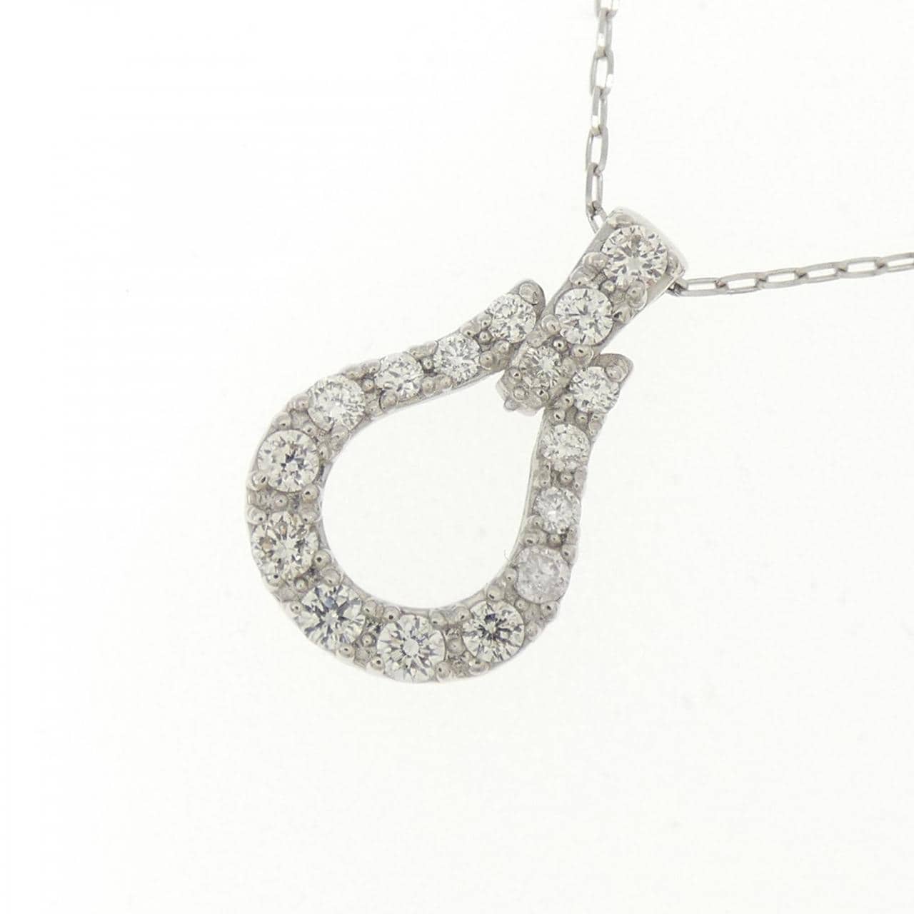 【新品】PT900/PT850 ダイヤモンド ネックレス 0.15CT