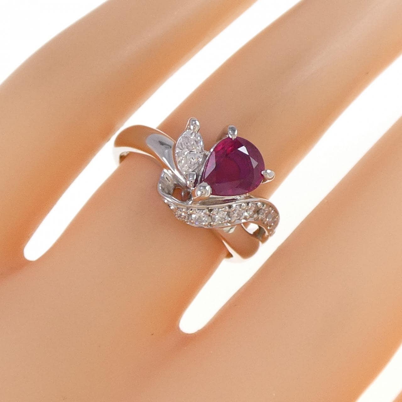 PT900 ルビー リング 1.01CT
