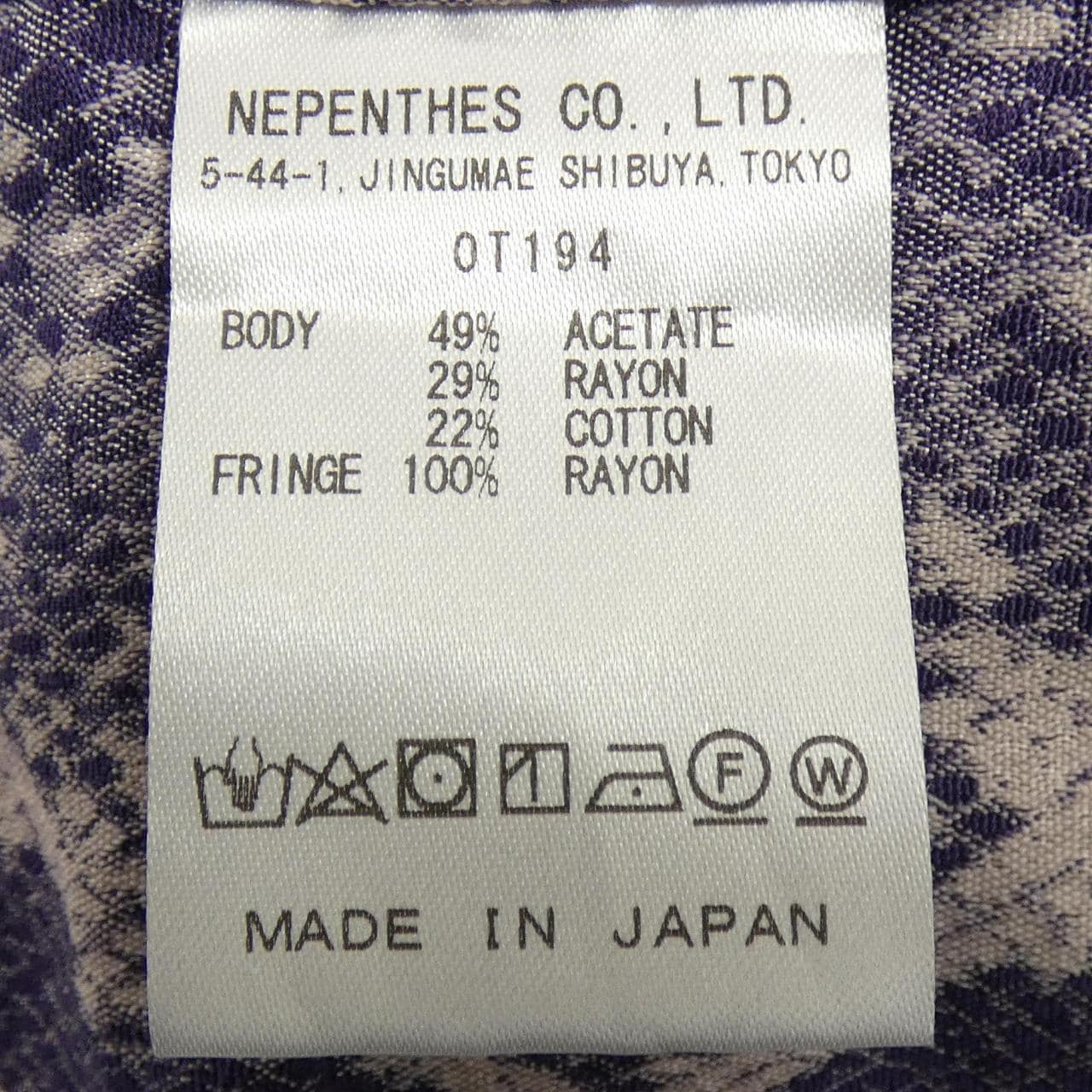 针织NEEDLES OT194衬衫