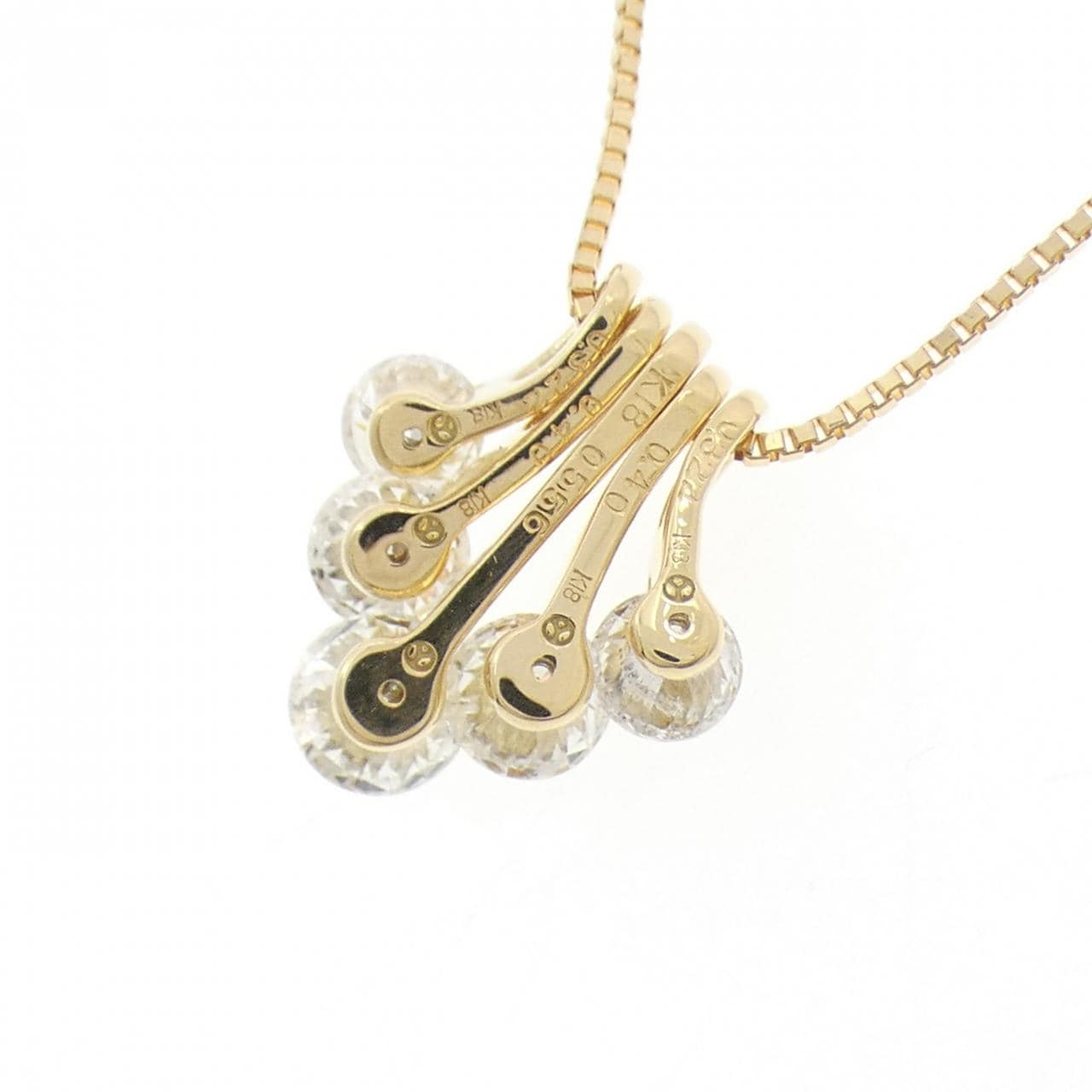 K18YG 2WAY ダイヤモンド ネックレス 2.00CT