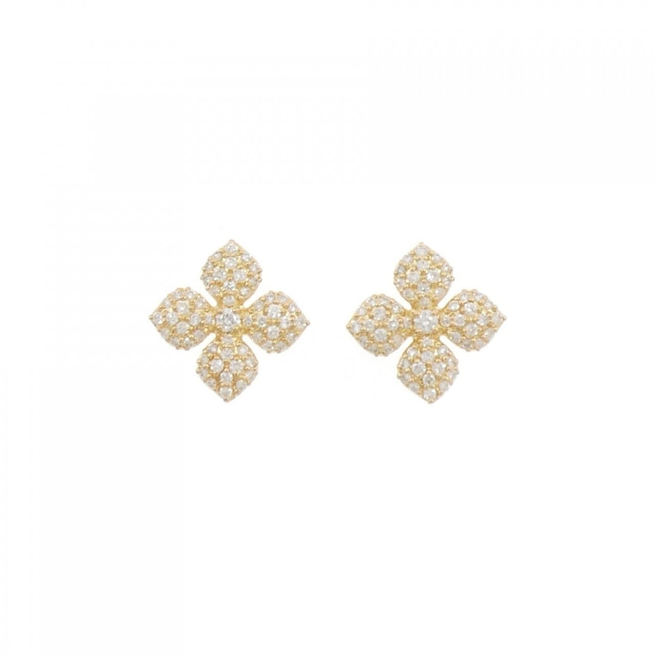 K18YG鑽石耳環 0.42CT