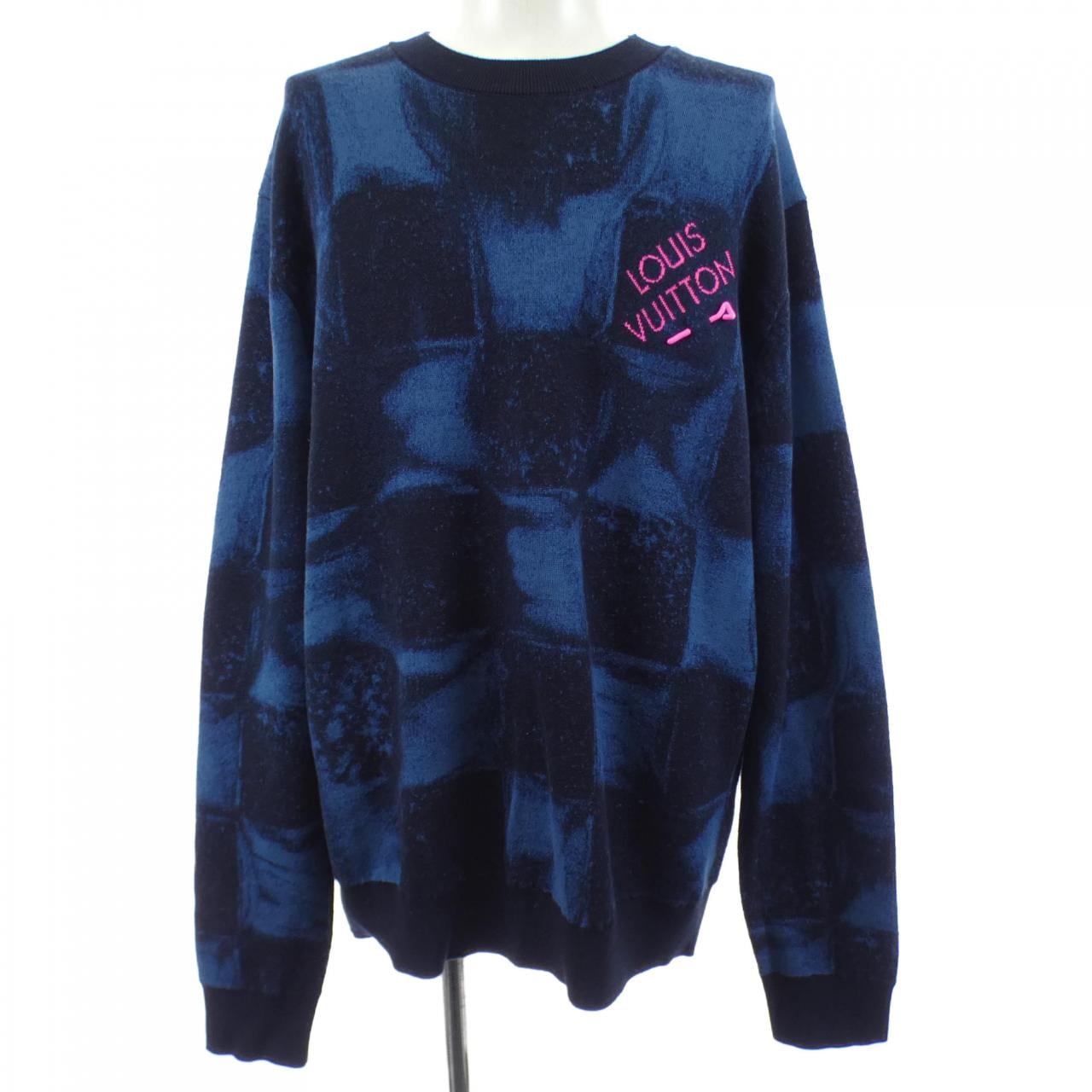 ルイヴィトン LOUIS VUITTON ダミエソルトジャカードクルーネック HLN14WET6 ニット