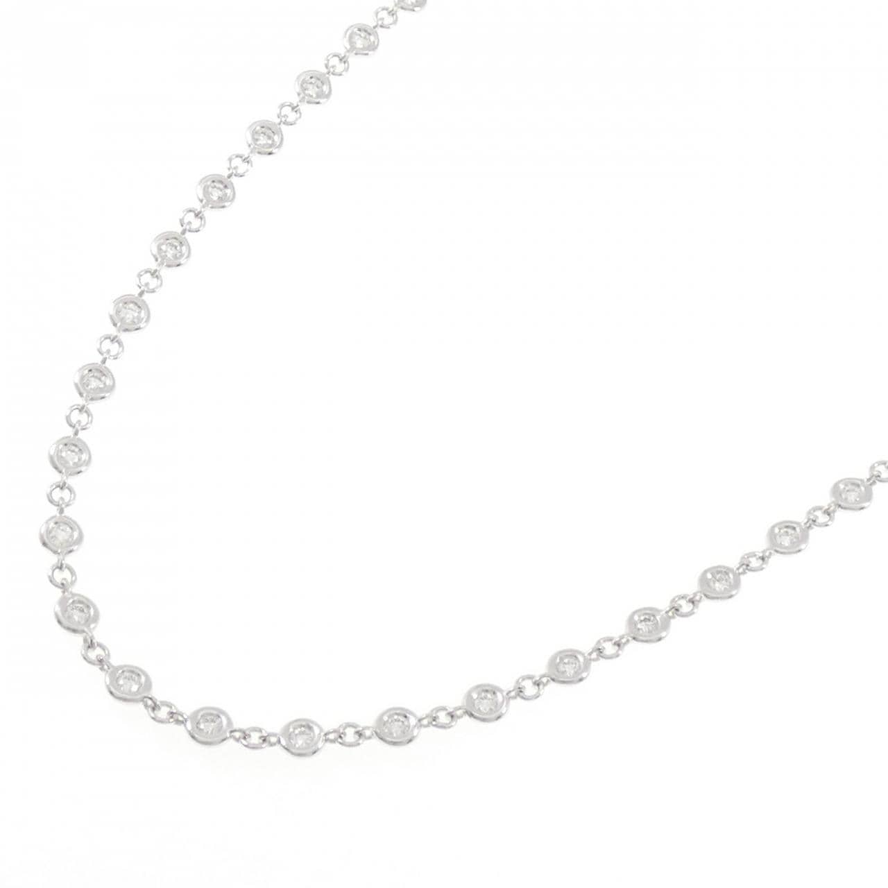 K18WG ダイヤモンド ネックレス 1.89CT