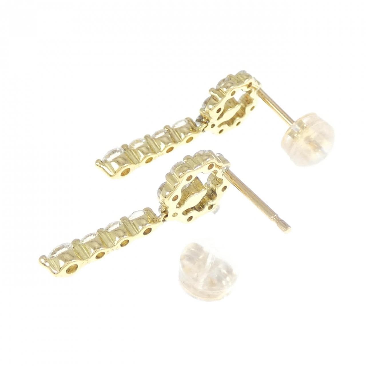K18YG Diamond earrings 1.00CT