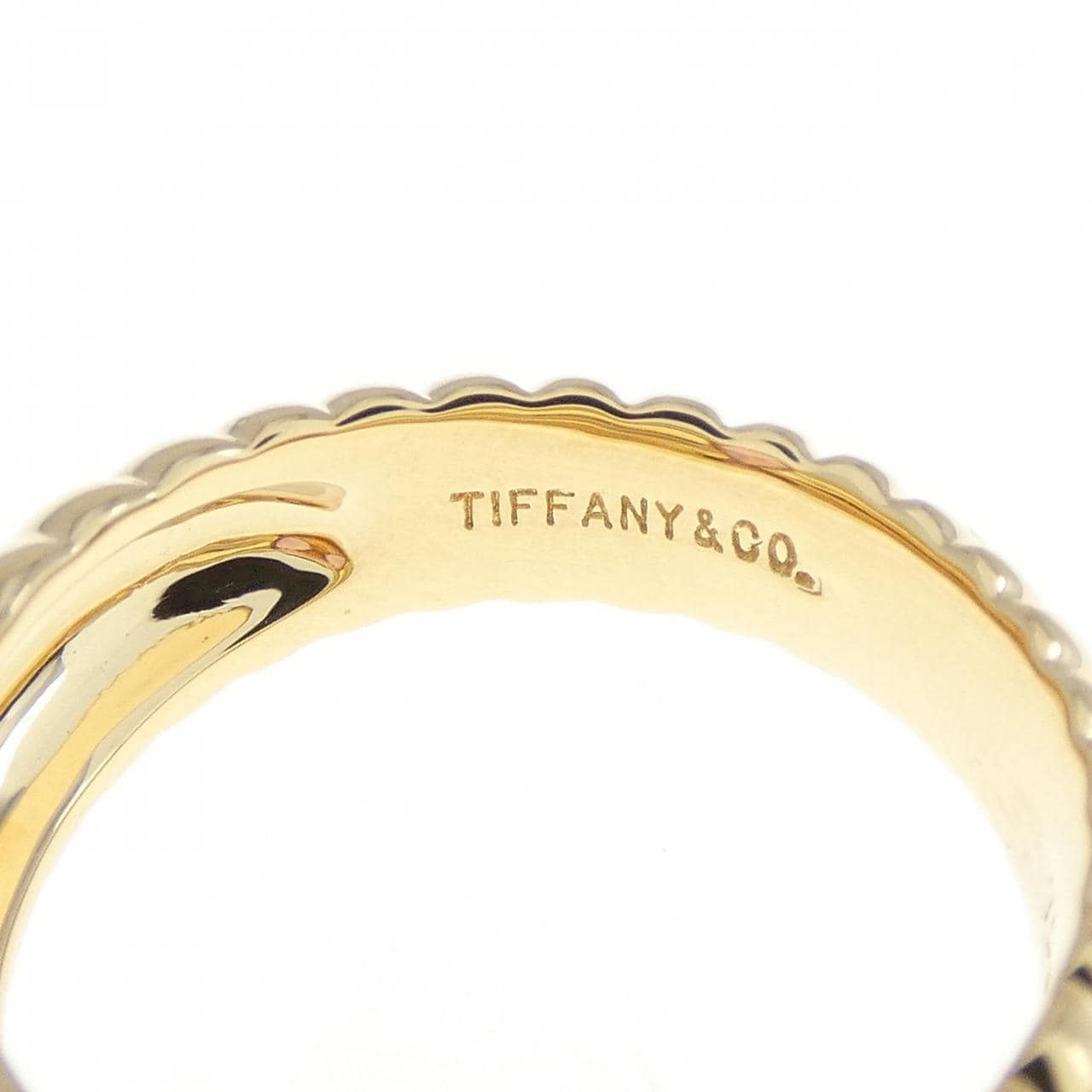 TIFFANY ribbed friendship ring