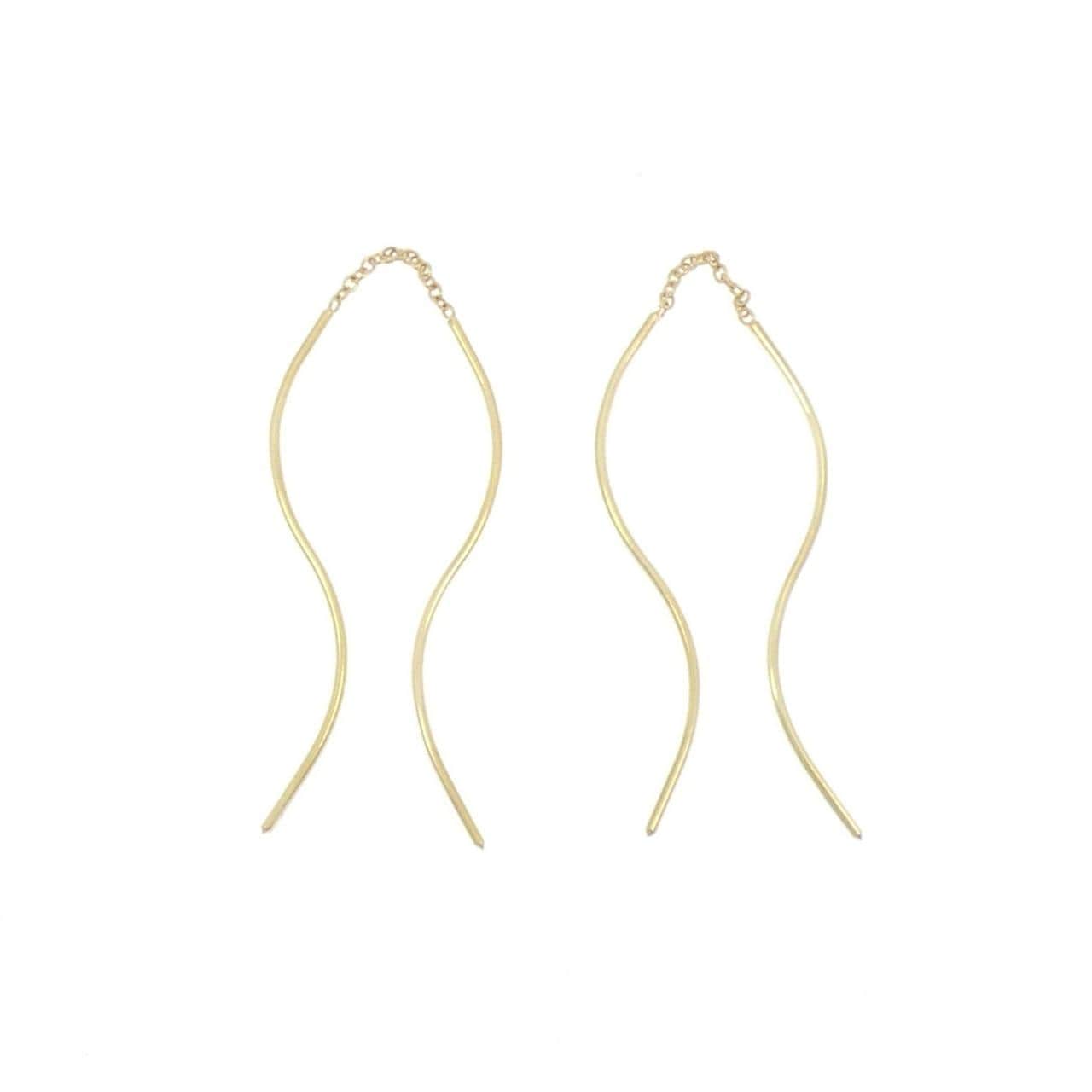 K18YG earrings