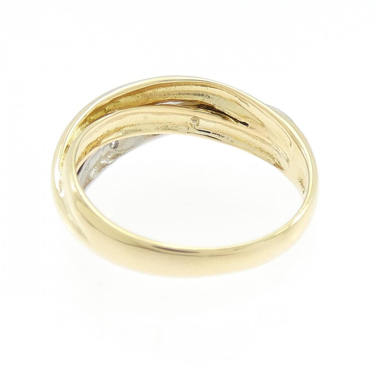 K18YG/PT900 ダイヤモンド リング 0.02CT