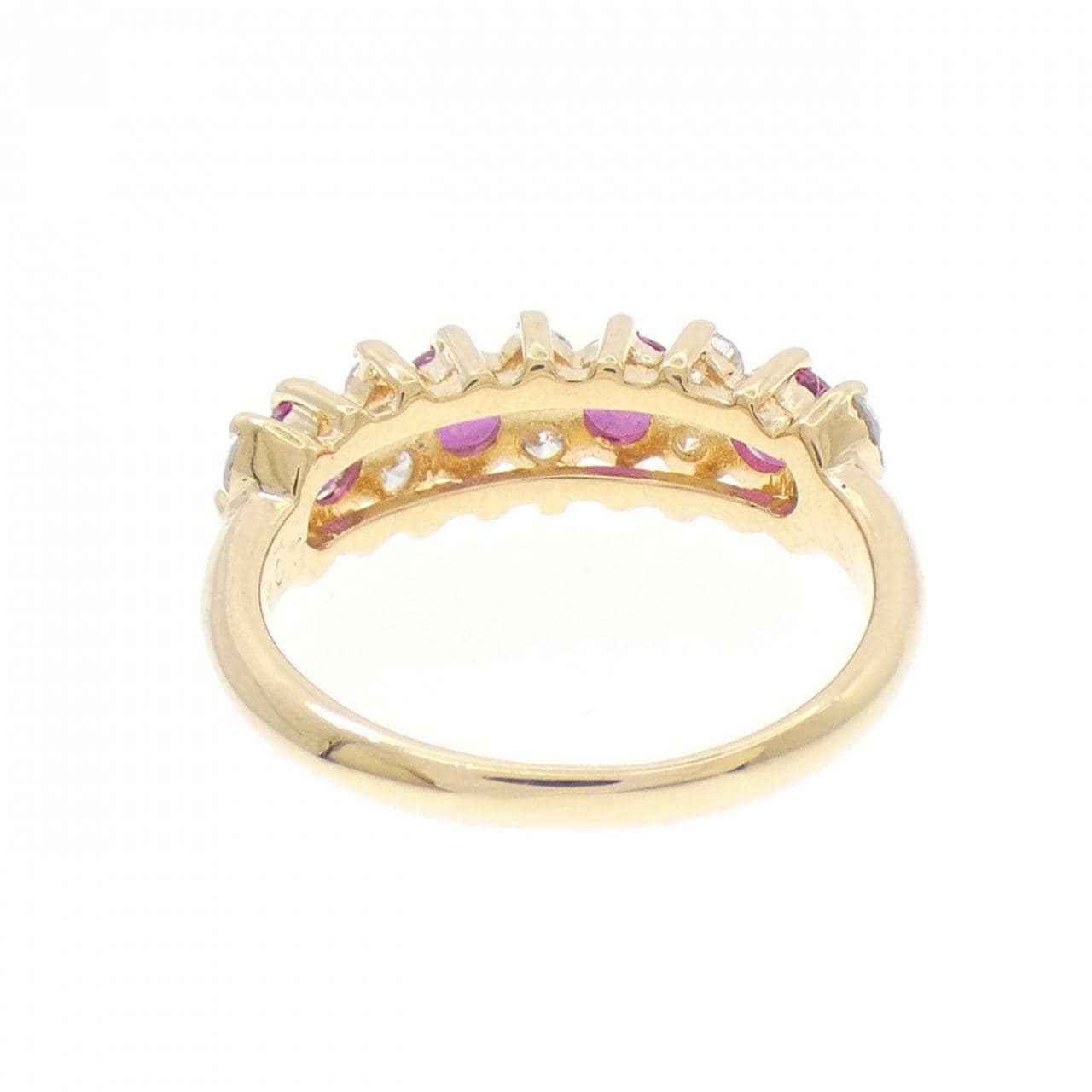 K18YG ルビー リング 0.94CT