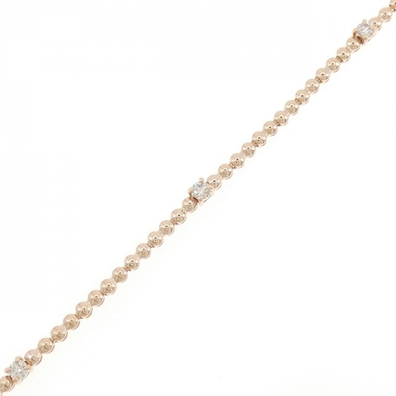 K18PG Diamond bracelet 0.30CT