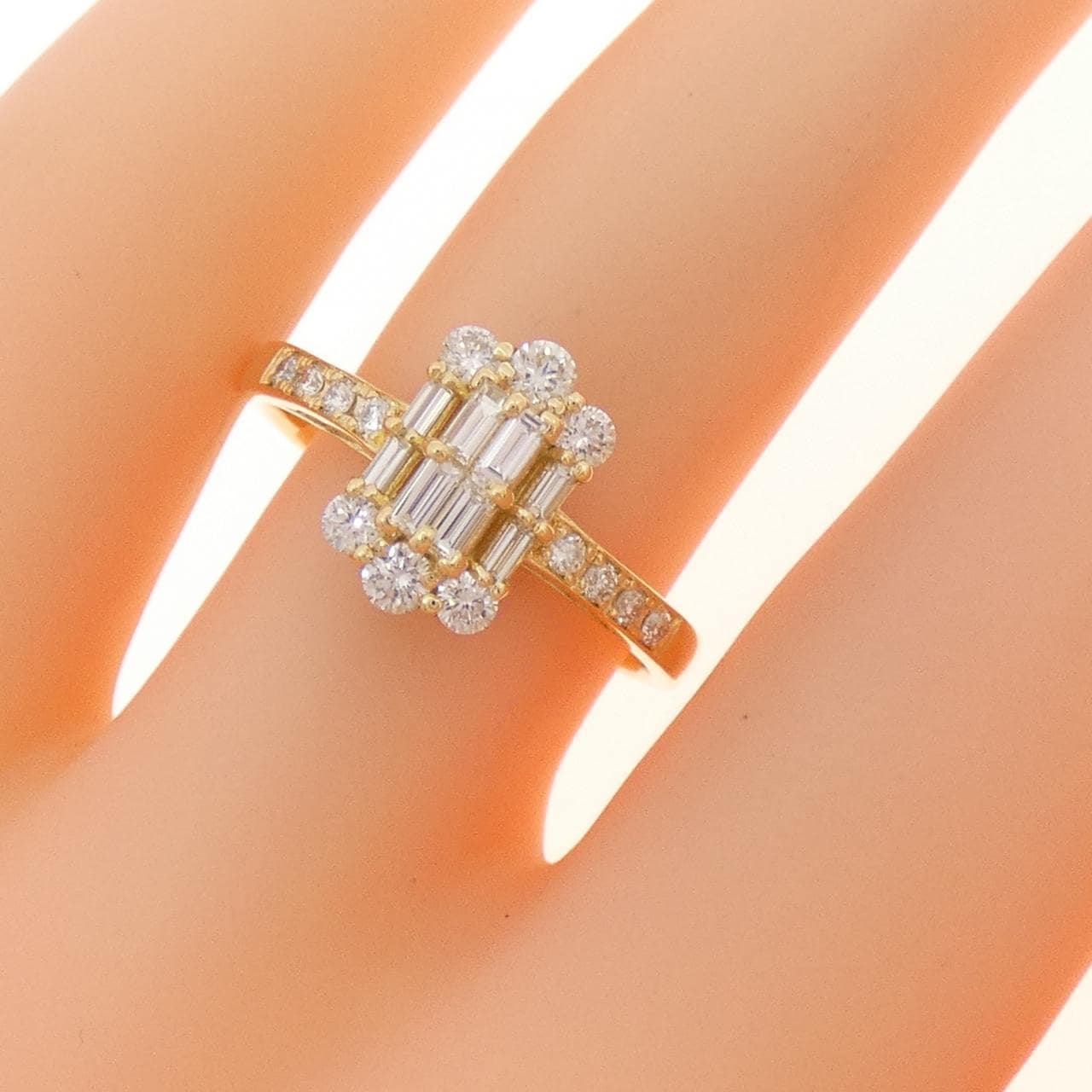 【新品】K18YG ダイヤモンド リング 0.50CT