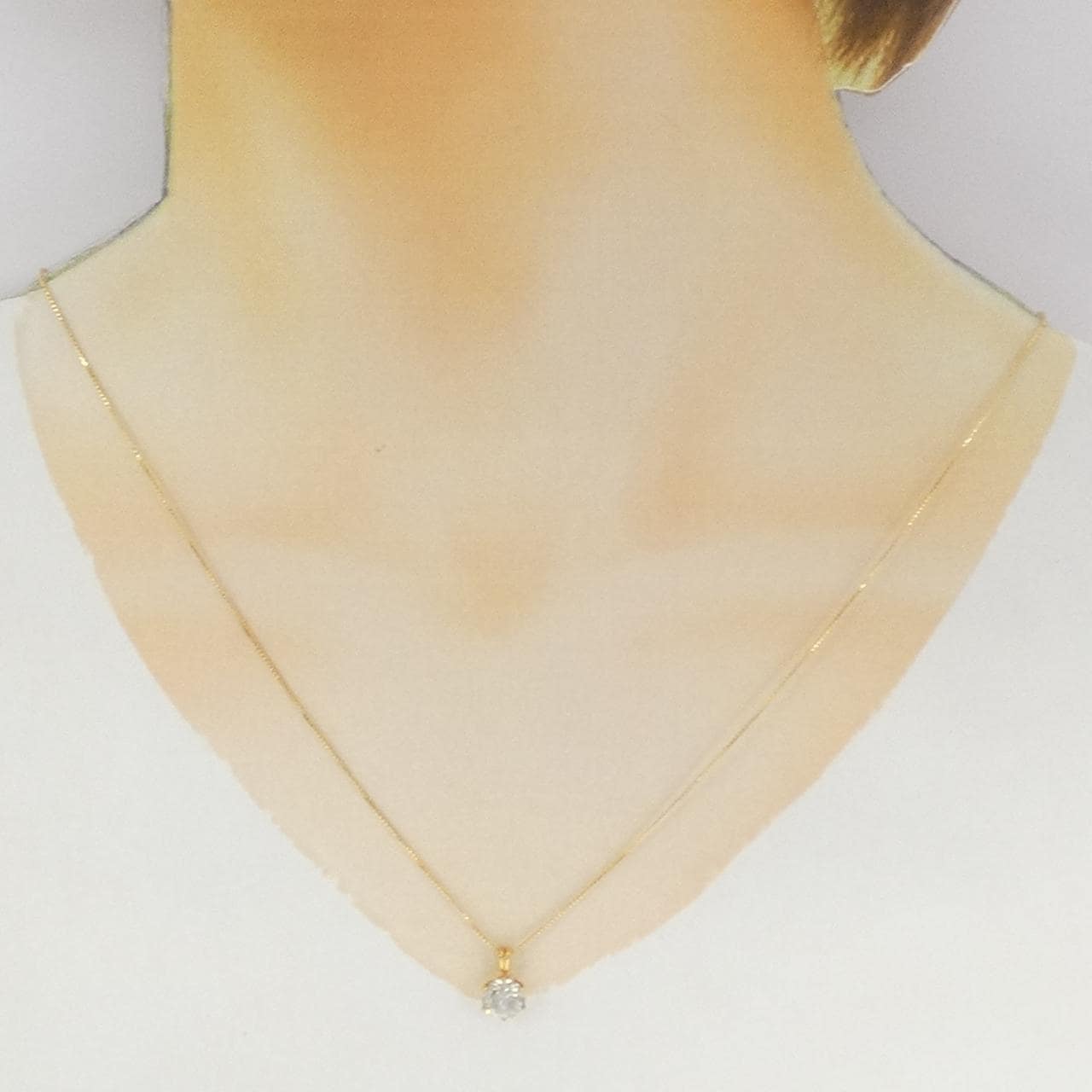 K24YG/K18YG ダイヤモンド ネックレス 1.2CT