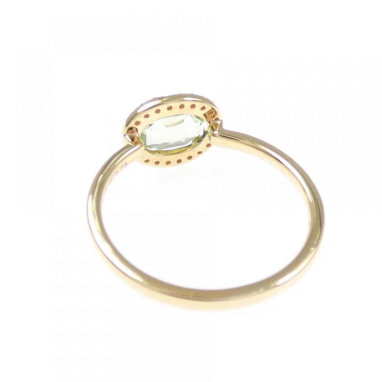 【新品】K18YG トルマリン リング 0.79CT