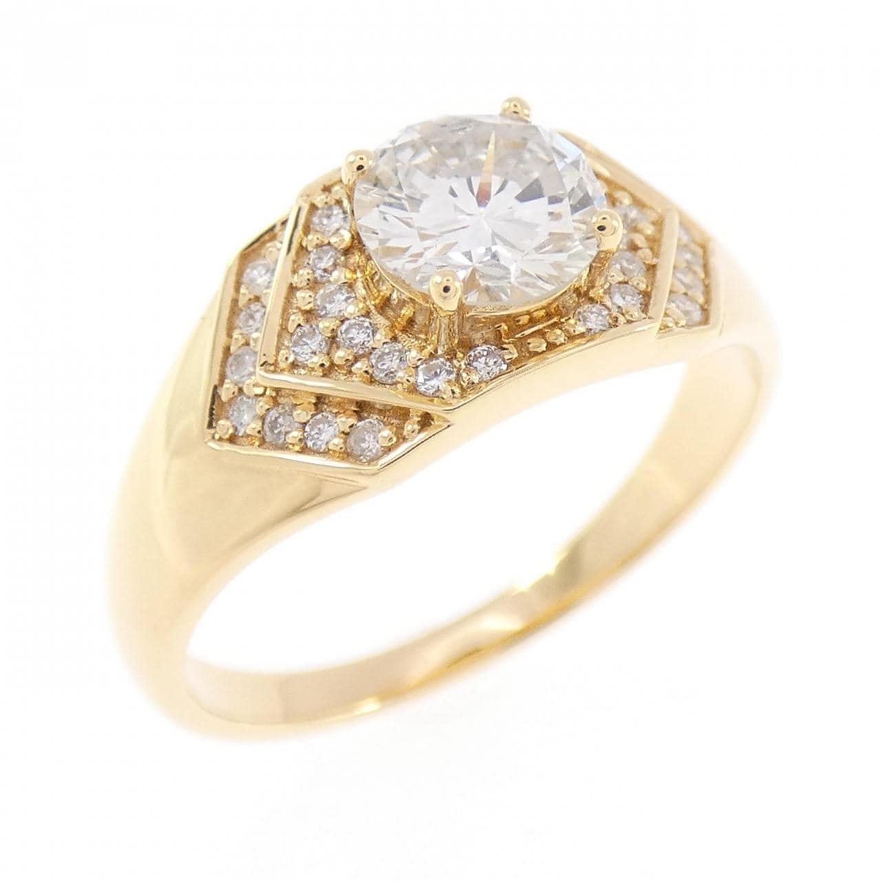 【新品】K18YG ダイヤモンド リング 0.72CT