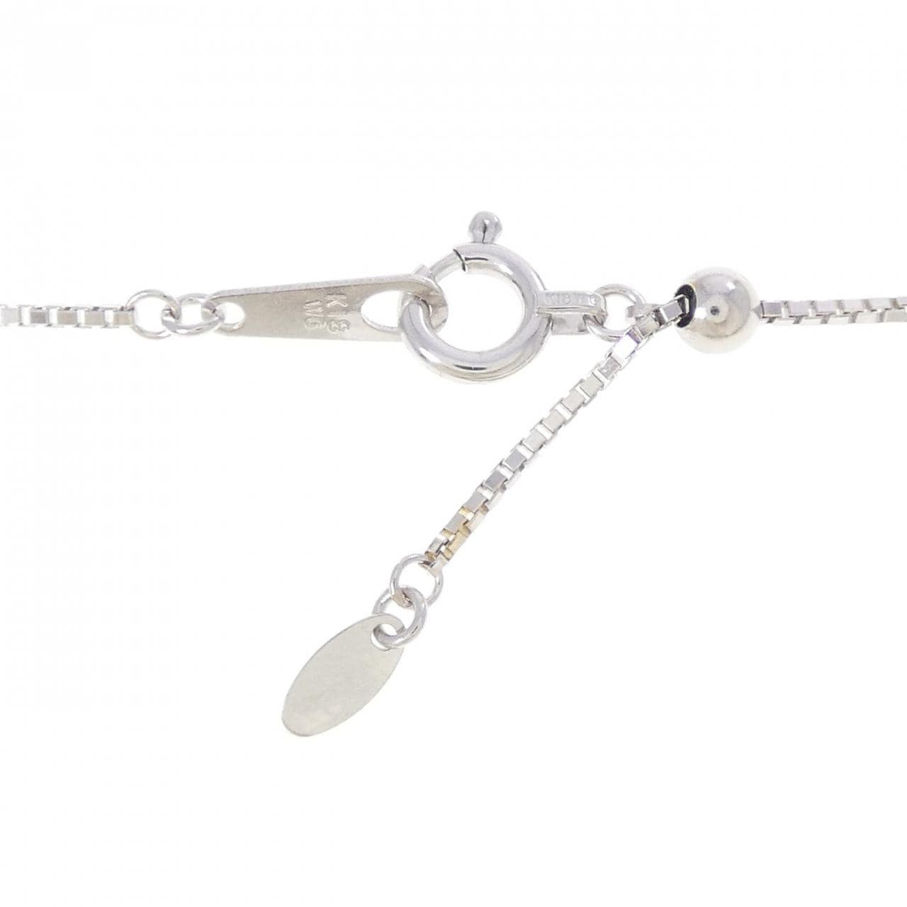K18WG トルマリン ネックレス 0.11CT