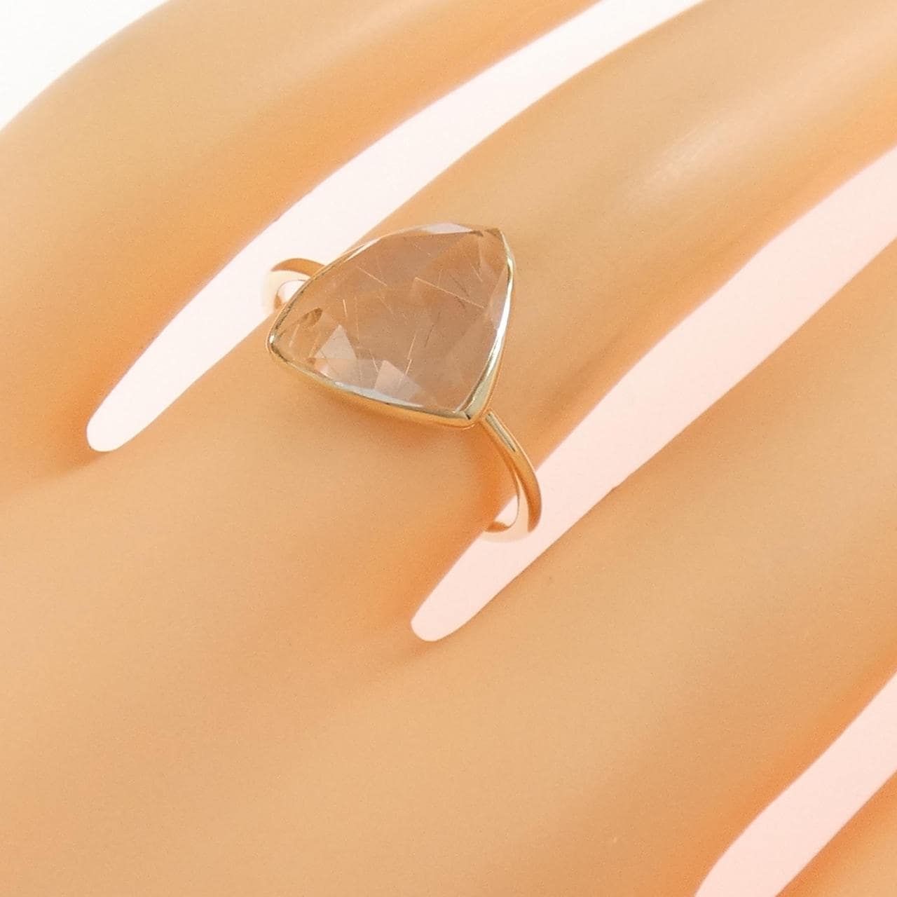 K10YG ルチルクオーツ リング