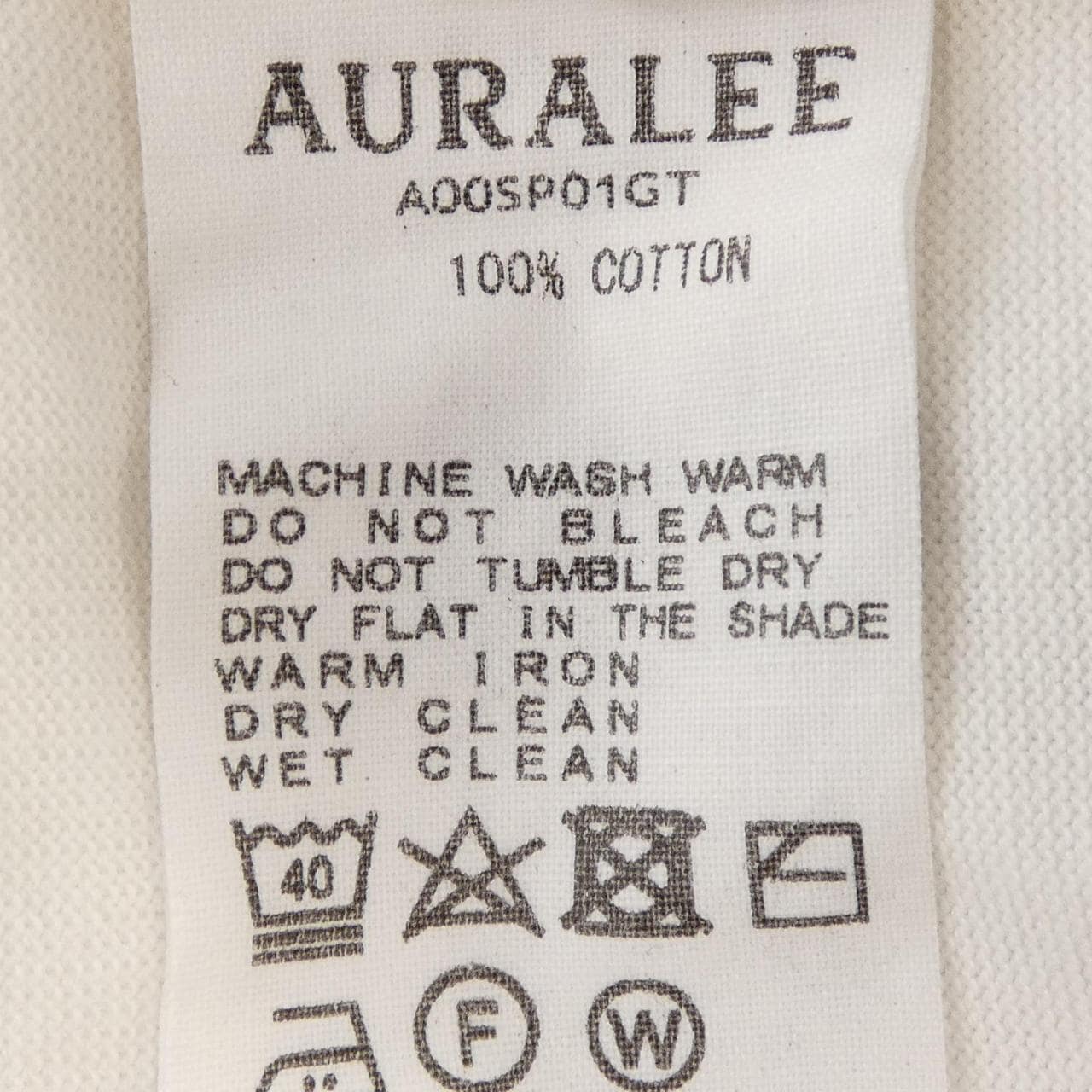 オーラリー AURALEE A00SP01GT Tシャツ