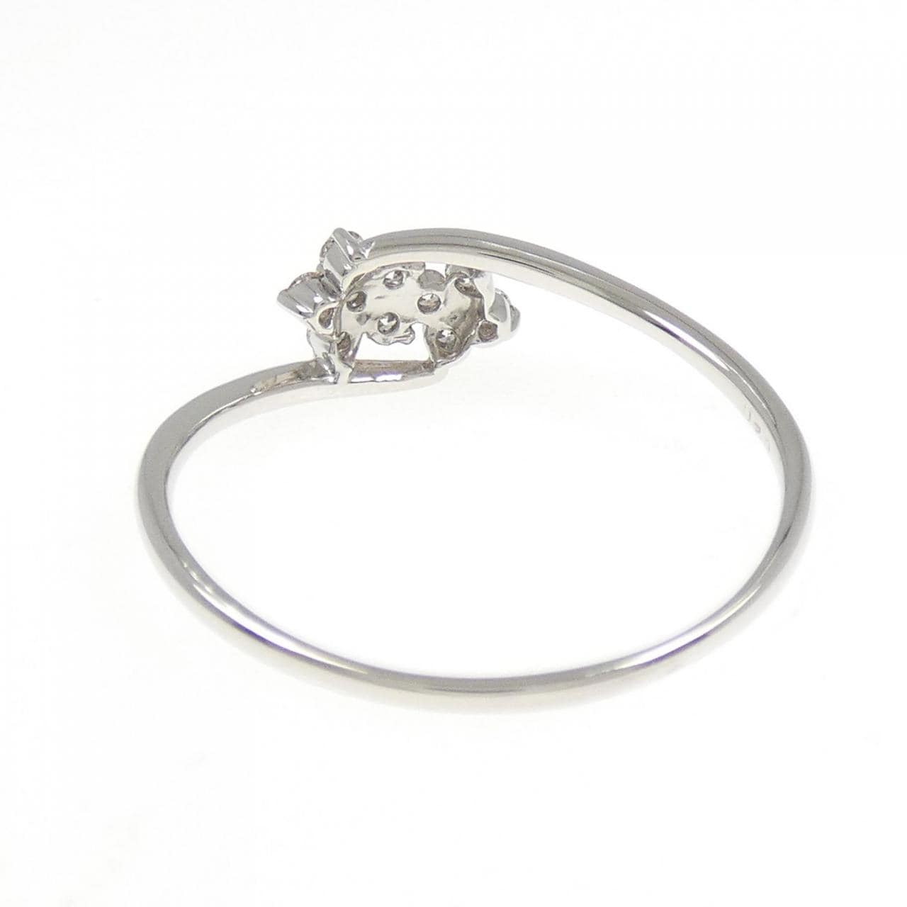 PT950 フラワー ダイヤモンド リング 0.20CT