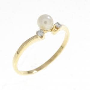 K18YG アコヤパール リング 3.7mm