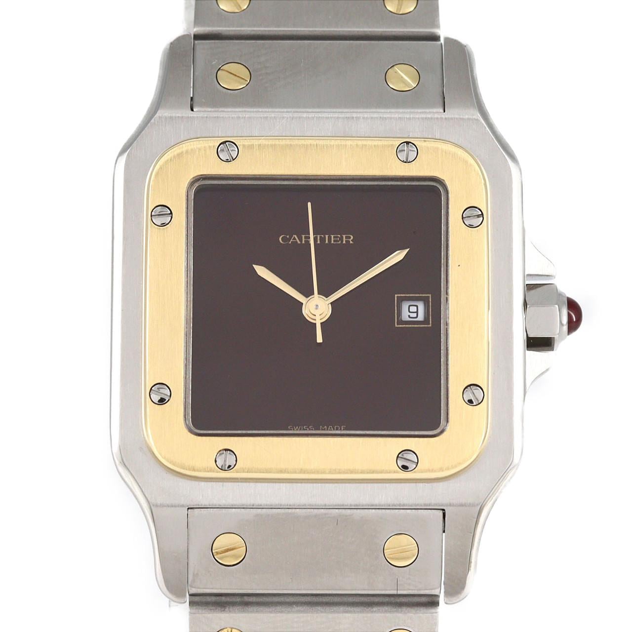 カルティエ サントスカレLM コンビ 45168381 SSxYG 自動巻
